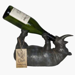 African Wild Ones Rhino Wine Holder