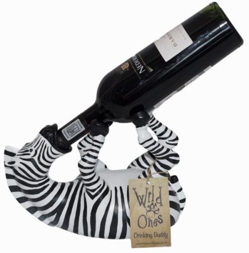African Wild Ones Zebra Wine Holder