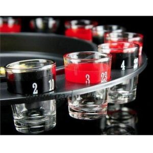 Shot Glass Roulette Drinking Game Set